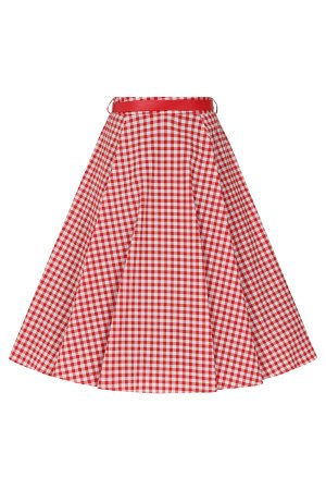 Rosie Gingham Swing Skirt